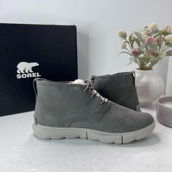 Sorel Explorer Next Drift Waterproof Chukka Boots Lace Up Gray Women's 10 NWB - Picture 5 of 9